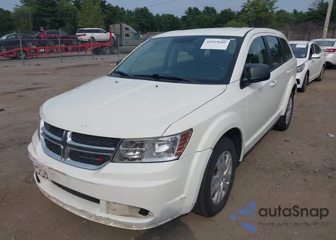 2014 Dodge Journey American Value Pkg z USA, uszkodzony, nr VIN 3C4PDCAB1ET151377